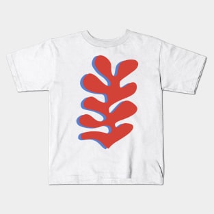 Matisse Inspired - cut out red and blue 1 Kids T-Shirt